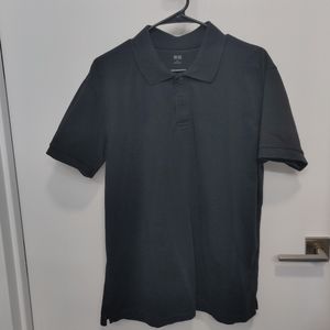 Uniqlo black polo